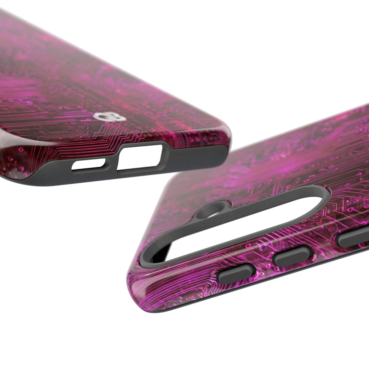 Magenta Circuit Trace · Tough Phone Case for Samsung · Pink