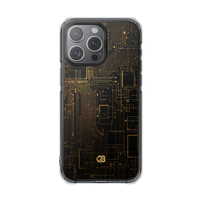Gold Impact MagSafe Phone Case for iPhone - Amber Core Mainframe