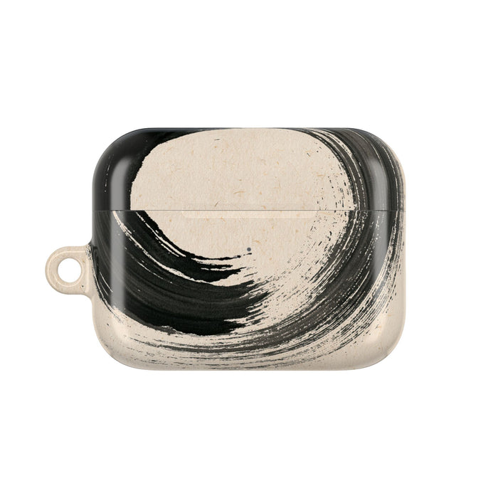 Zen Ensō Circle · Hard Case for AirPods & AirPods Pro · Beige