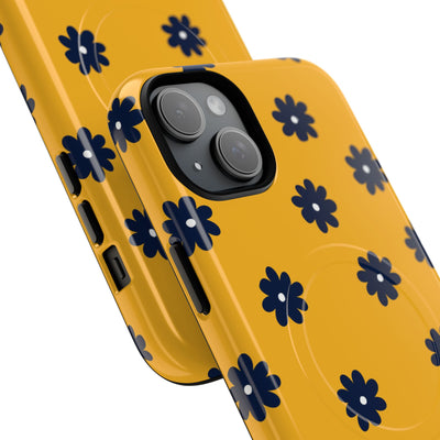 Navy Daisy Mustard · Tough+ Phone Case for iPhone · Magsafe