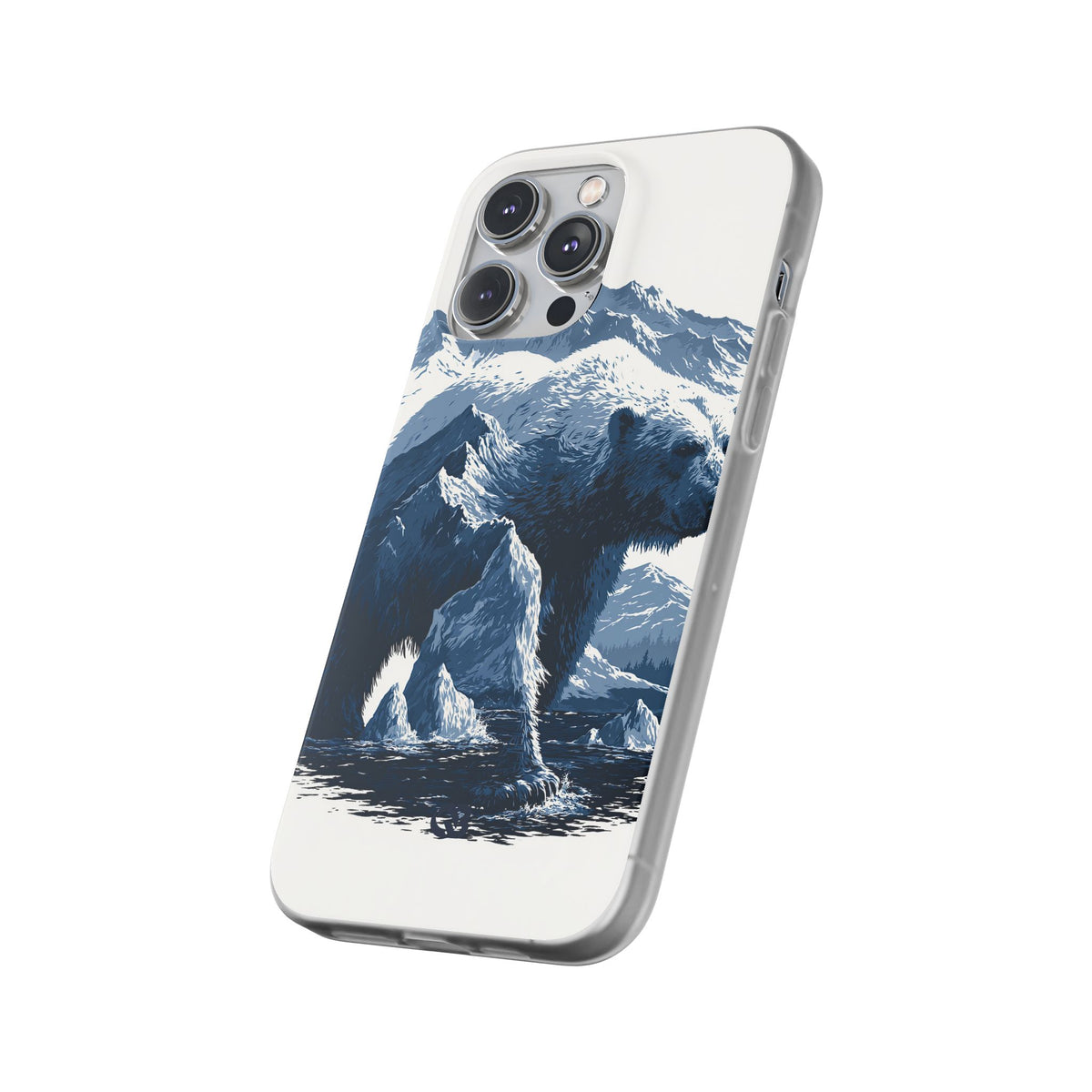 Fjord Summit Bear · Lite Phone Case for iPhone ·  Blue