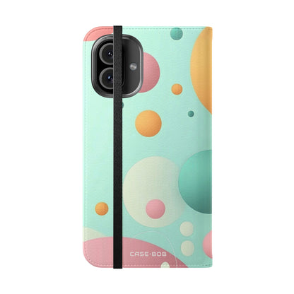 Pastel Circles Flow - iPhone 16 Plus Case - Wallet