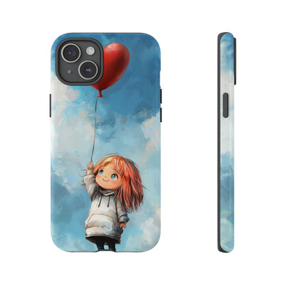 Crimson Heart Sky · Tough Phone Case for iPhone