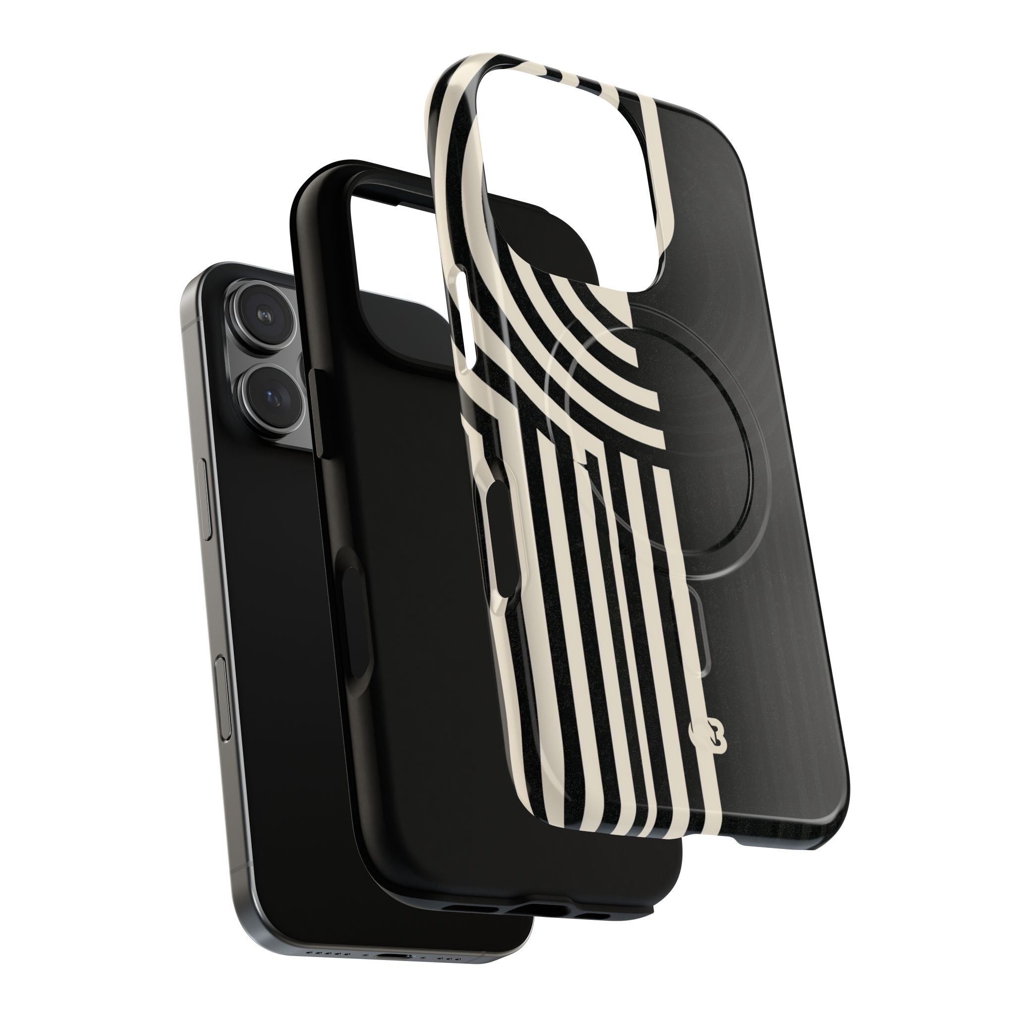 Beige Tough 2.0 Magsafe Phone Case for iPhone - Monolith Ivory Signal