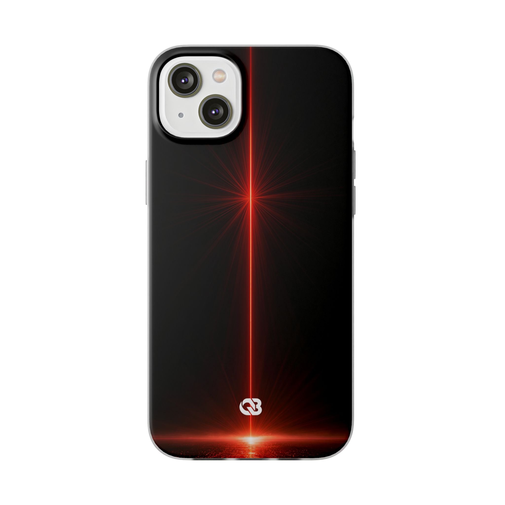 Red Lite Phone Case for iPhone - Crimson Flare Vector