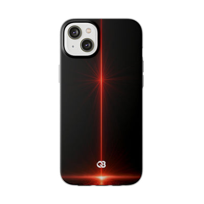 Red Lite Phone Case for iPhone - Crimson Flare Vector