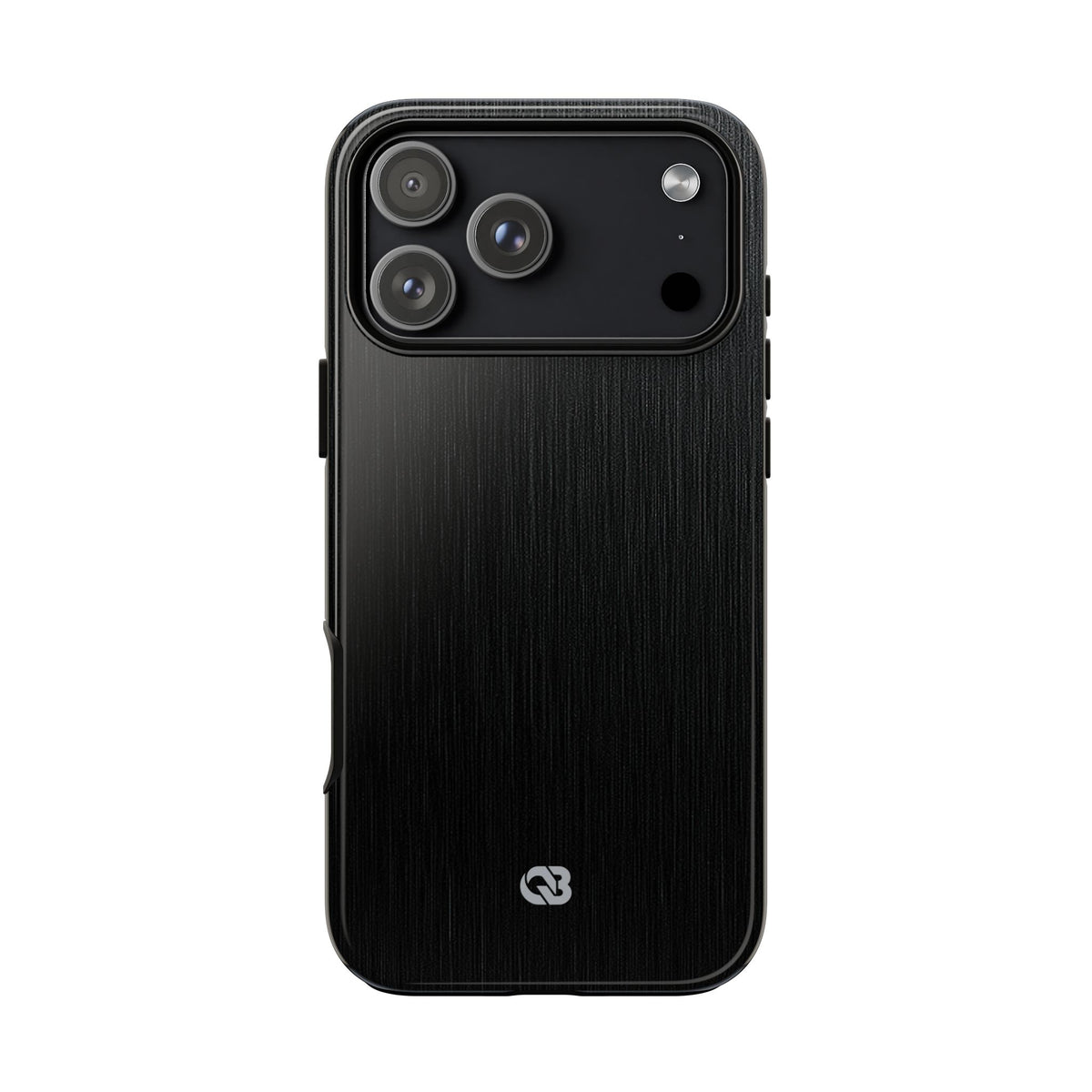 Obsidian Brushed Steel · Tough Phone Case for iPhone · Black