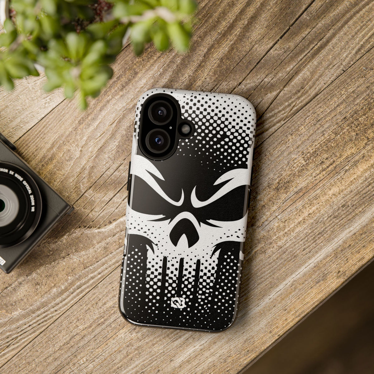 Phantom Halftone · Tough Phone Case for iPhone · Black