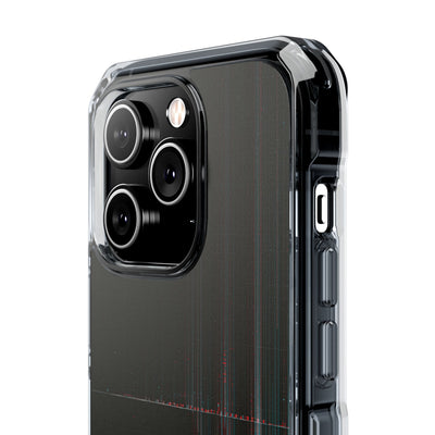 Black Impact MagSafe Phone Case for iPhone - Corrupted Data Stream