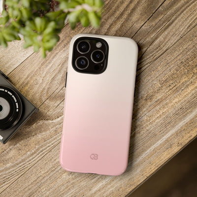 Pink Tough Phone Case for iPhone - Frosted Blush Horizon