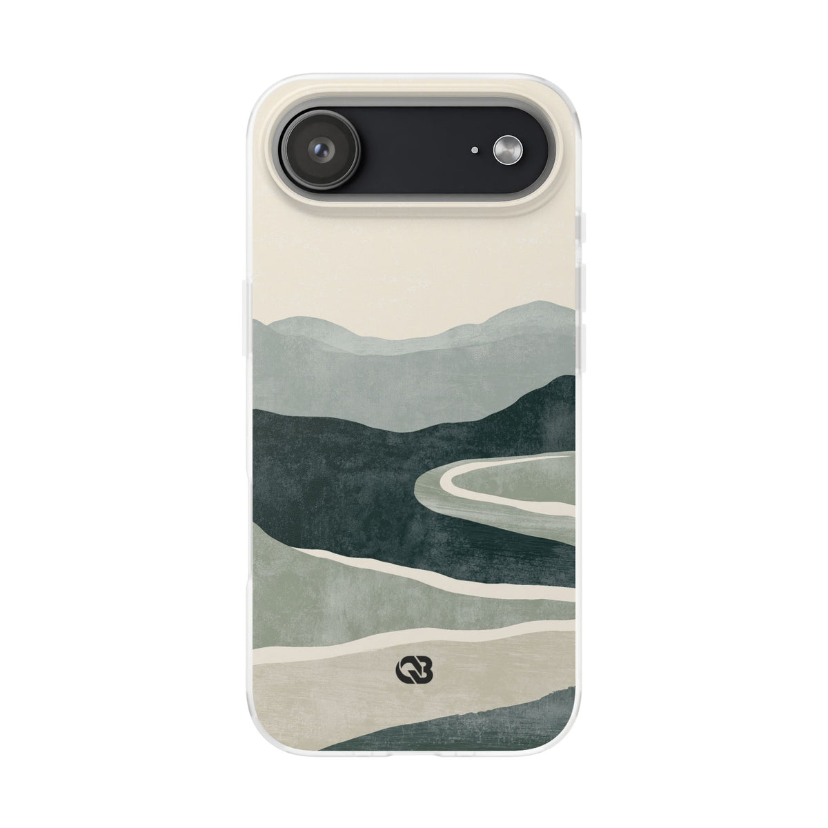 Muted Valley Vista · Lite Phone Case for iPhone ·  Green