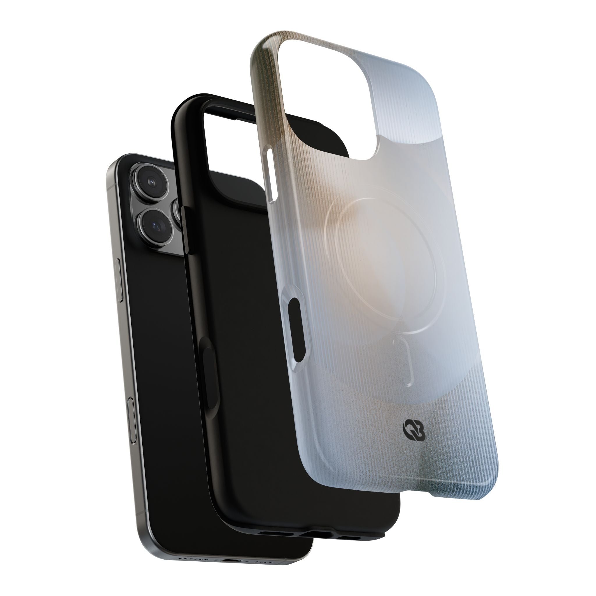 White Tough 2.0 Magsafe Phone Case for iPhone - Frosted Ribbed Sphere