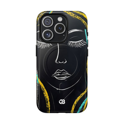 Obsidian Chalk Portrait · Tough+ Magsafe