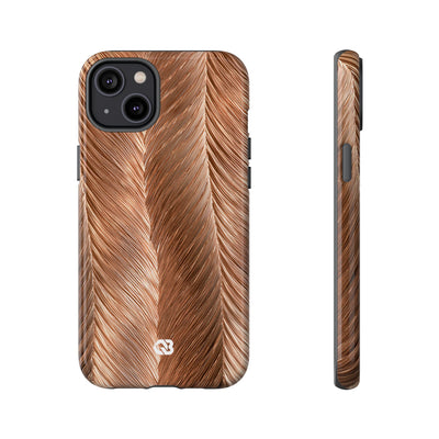 Rose Gold Weave · Tough Phone Case for iPhone · Brown