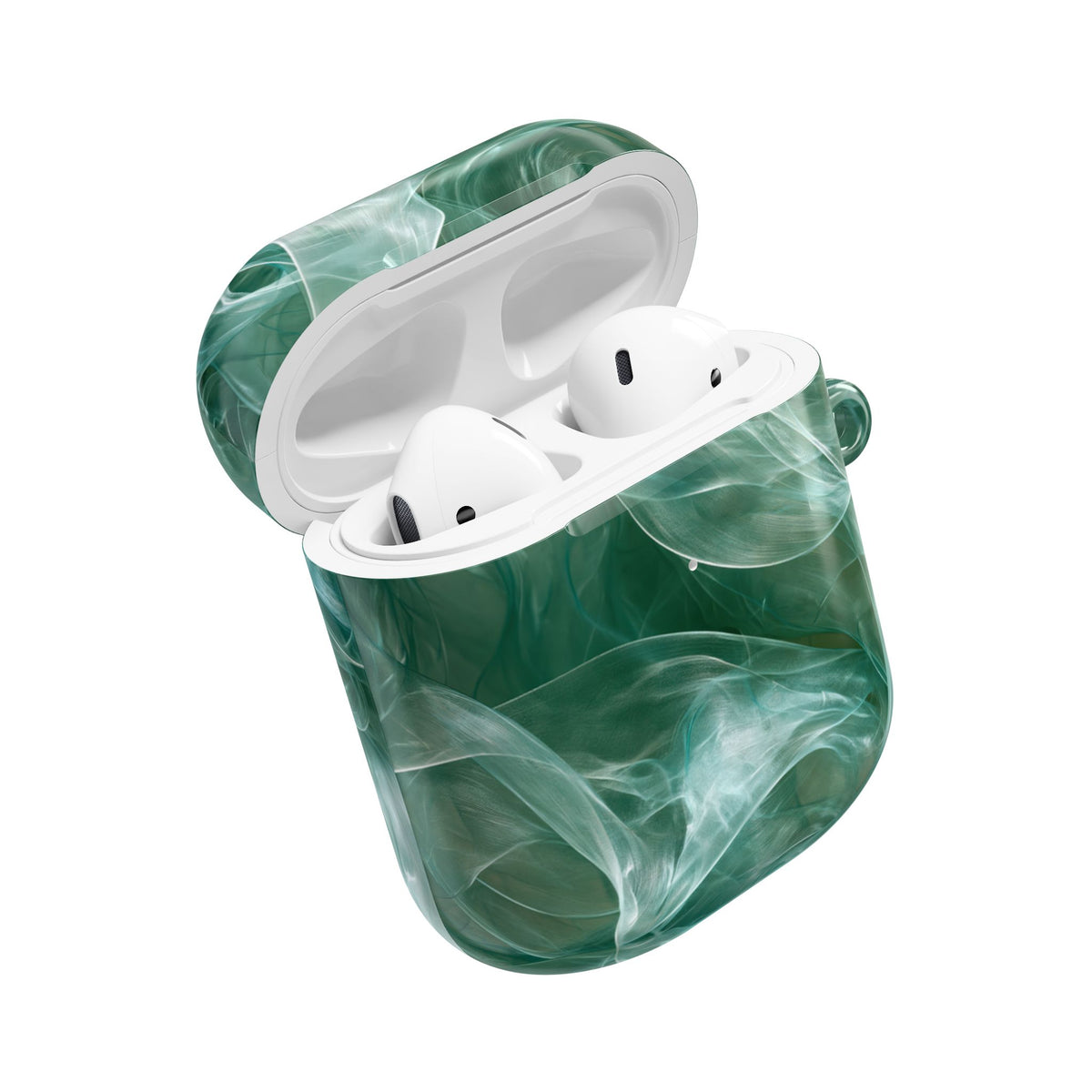 Translucent Aqua Flow · Hard Case for AirPods & AirPods Pro · Teal