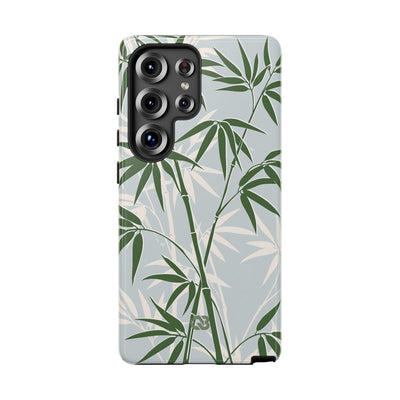 Green Tough Phone Case for Samsung - Kyoto Bamboo Canopy