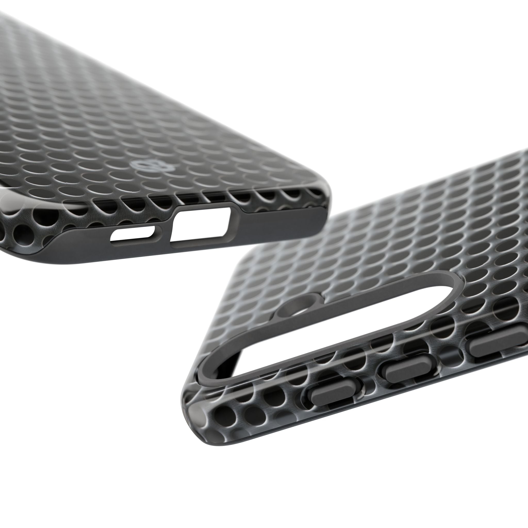 Silver Tough Phone Case for Samsung - Brutalist Steel Mesh
