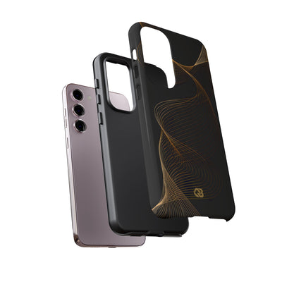Gold Tough Phone Case for Samsung - Burnished Bronze Helix