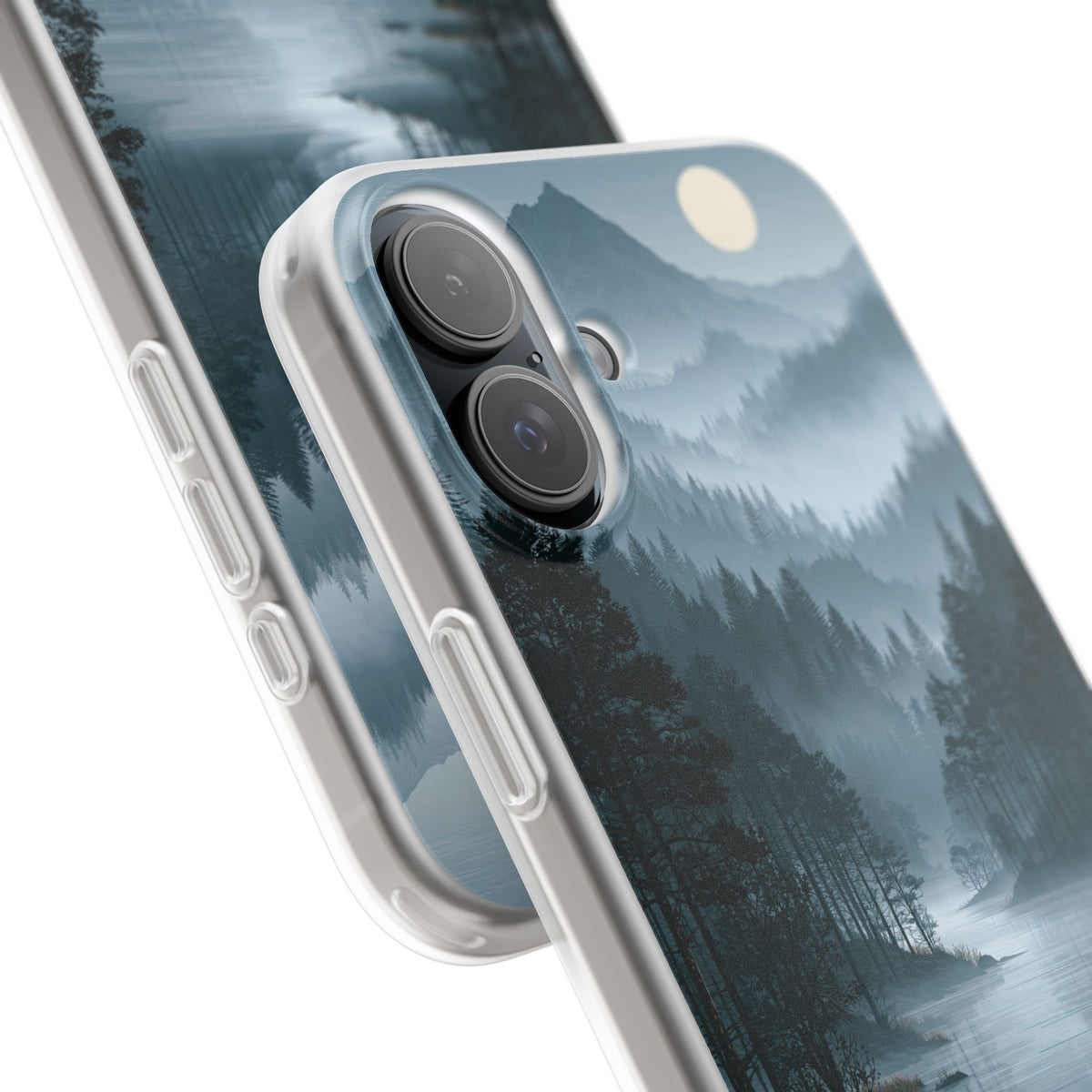 Silent Nordic Fjord · Lite Phone Case for iPhone ·  Blue