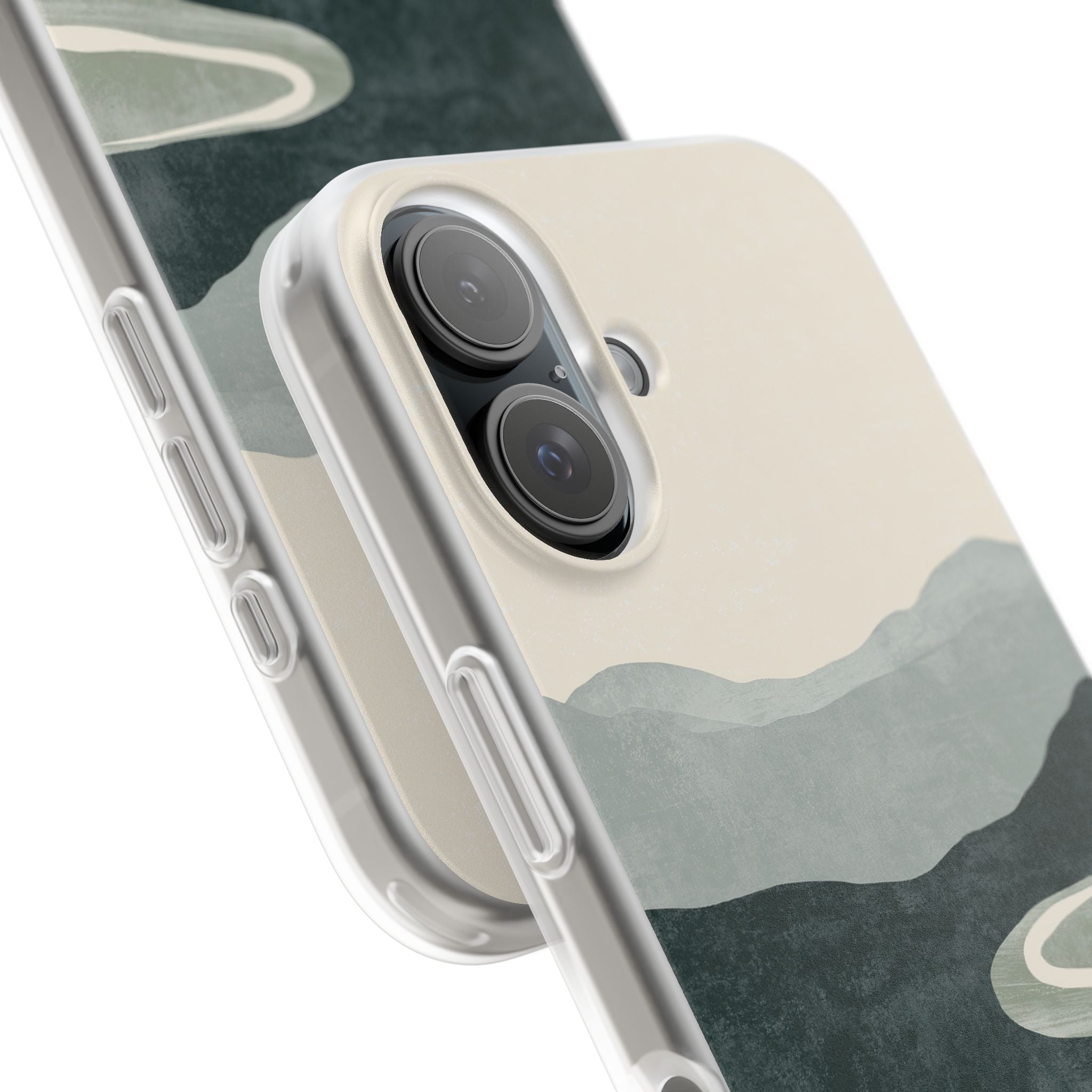 Green Lite Phone Case for iPhone - Misty Sage Valley