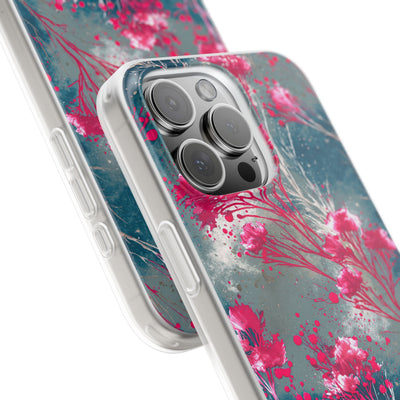 Cyber Blossom · Lite Phone Case for iPhone ·  Teal