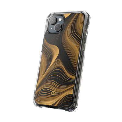 Gold Impact MagSafe Phone Case for iPhone - Molten Copper Strands