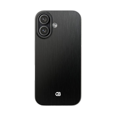 Black Lite Phone Case for iPhone - Brushed Obsidian Slate