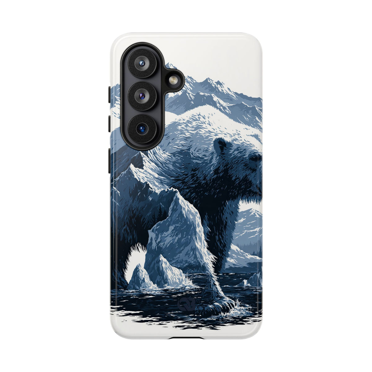 Fjord Summit Bear · Tough Phone Case for Samsung · Blue