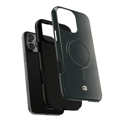 Grey Tough 2.0 Magsafe Phone Case for iPhone - Charcoal Tech Grid