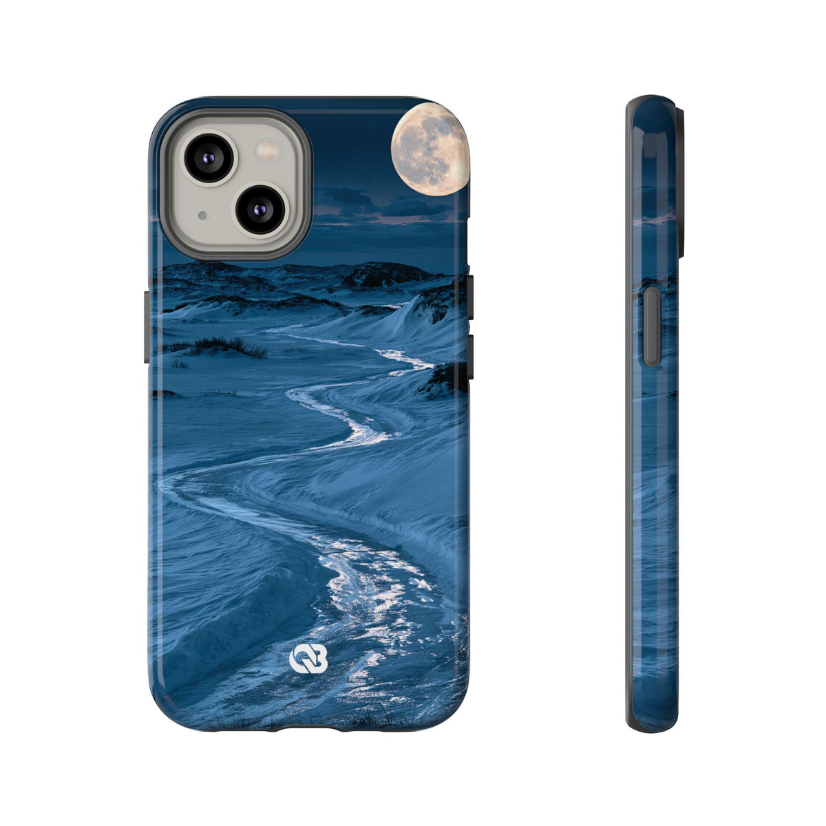Arctic Moon Drift · Tough Phone Case for iPhone · Blue