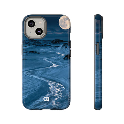 Arctic Moon Drift · Tough Phone Case for iPhone · Blue