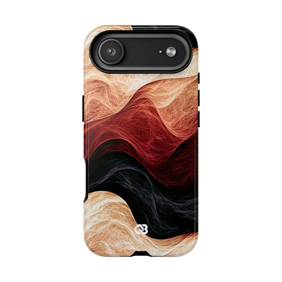 Ember Wave Dispersion · Tough Phone Case for iPhone · Red