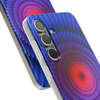 Radial Spectrum Bloom · Lite Phone Case for Samsung · Blue