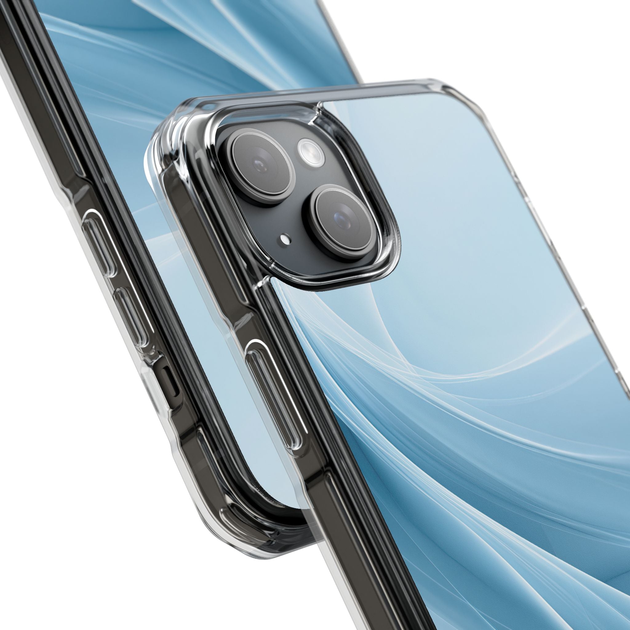Blue Impact MagSafe Phone Case for iPhone - Arctic Silk Drift