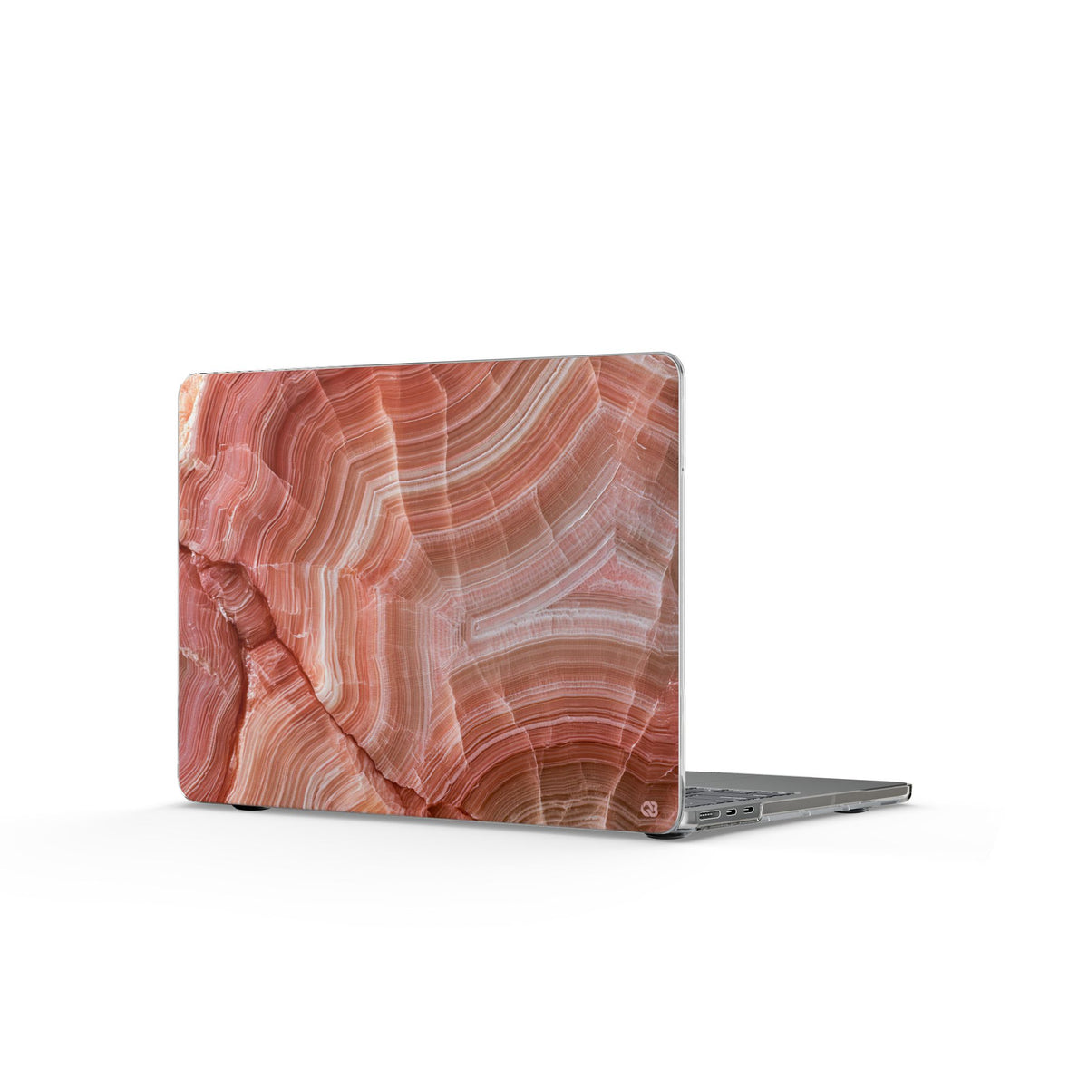 Blushing Rose Strata · Clear Hard Case for MacBook · Pink
