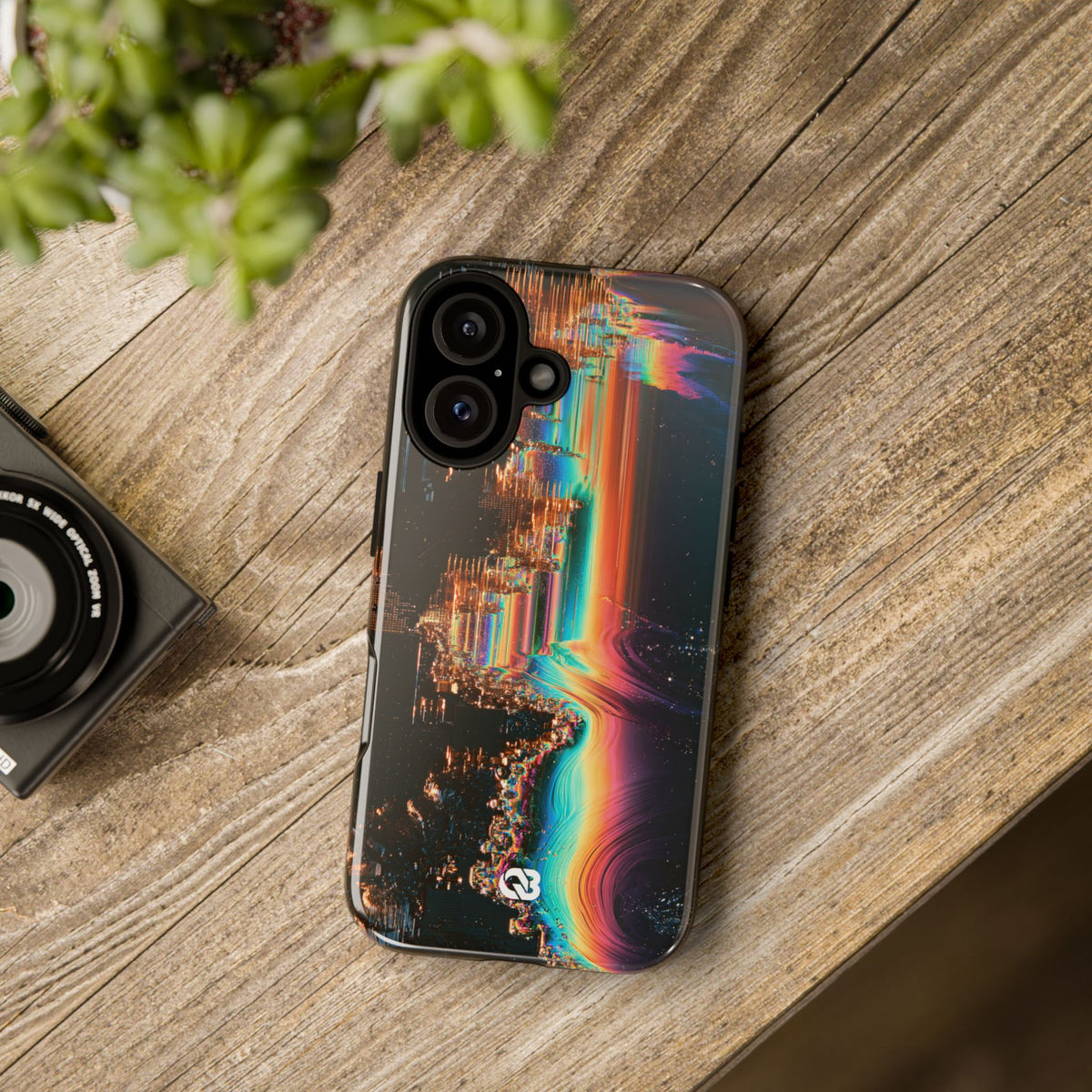Prismatic Circuit · Tough Phone Case for iPhone · Black