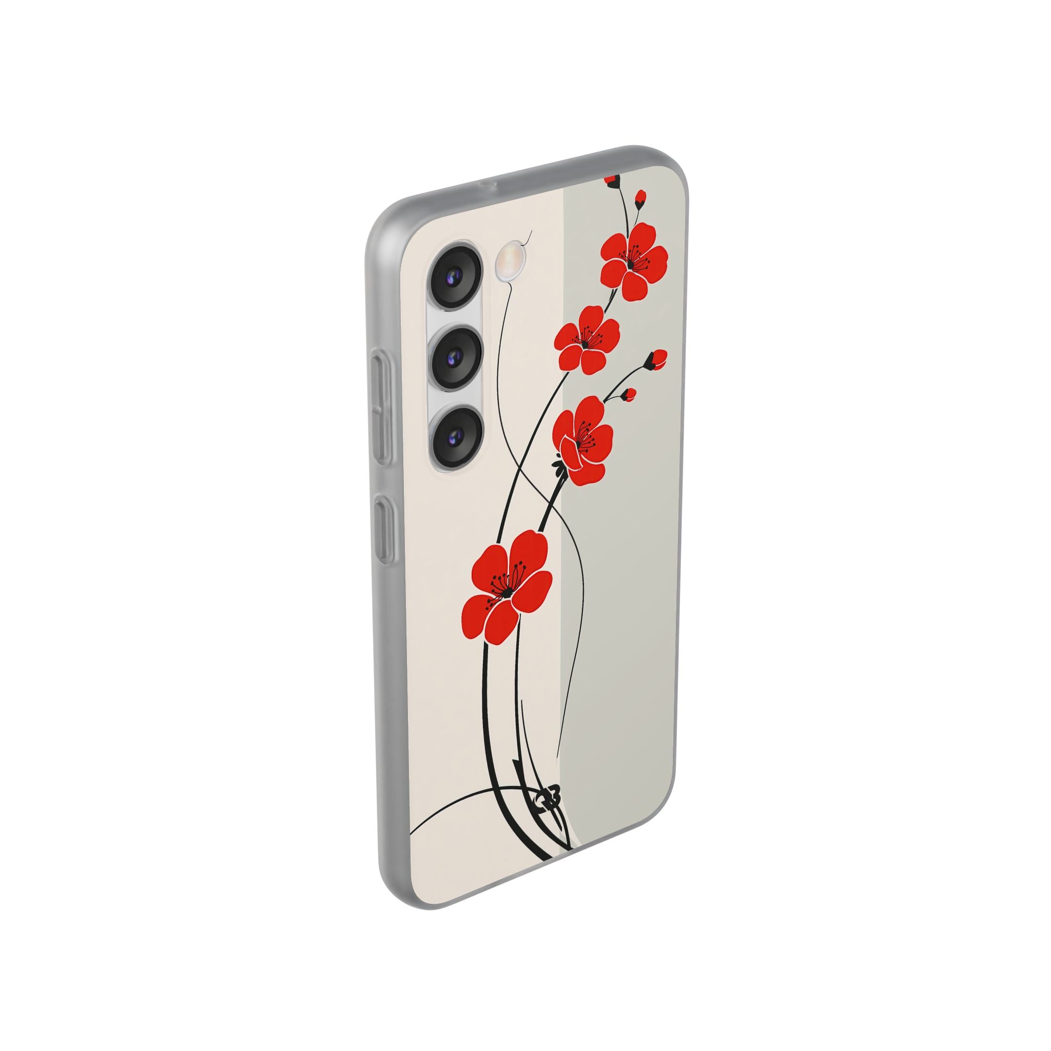 Red Lite Phone Case for Samsung - Crimson Plum Ink