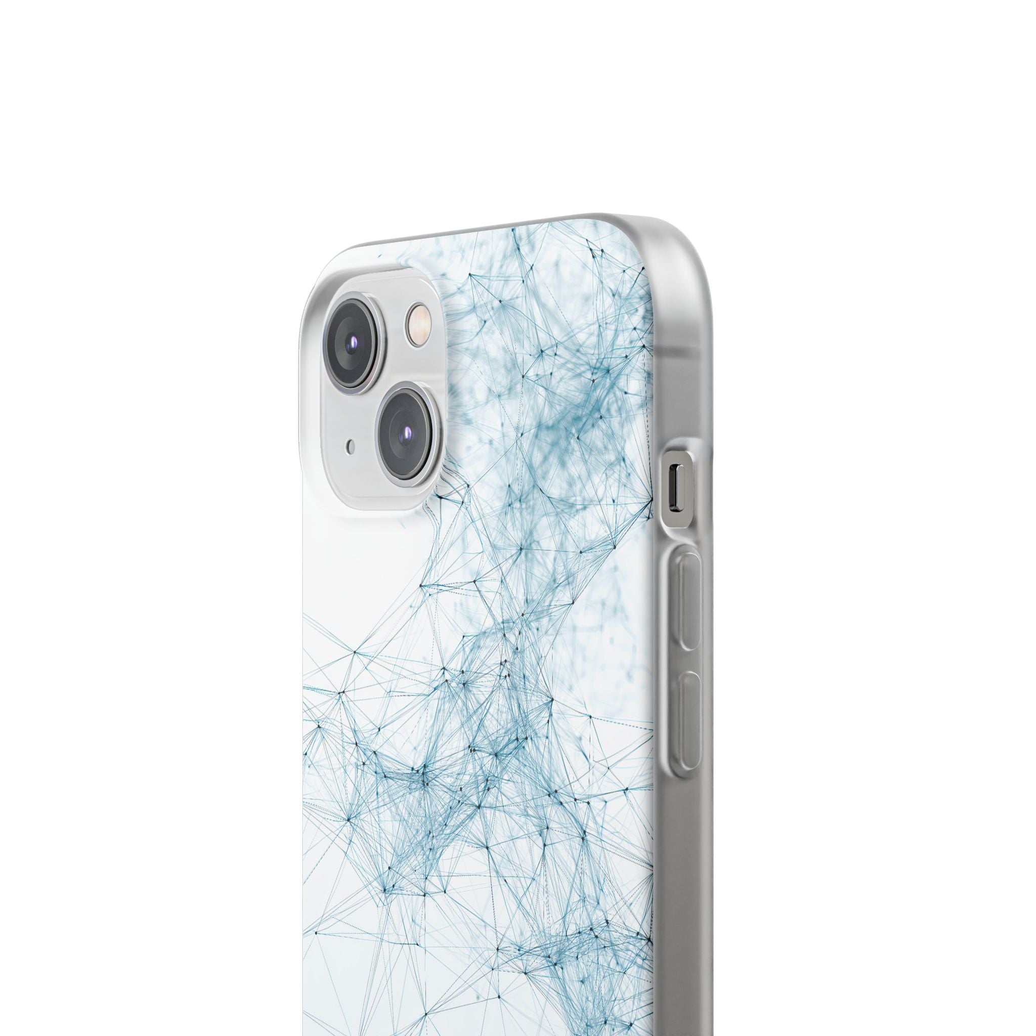 Blue Lite Phone Case for iPhone - Glacial Neural Web