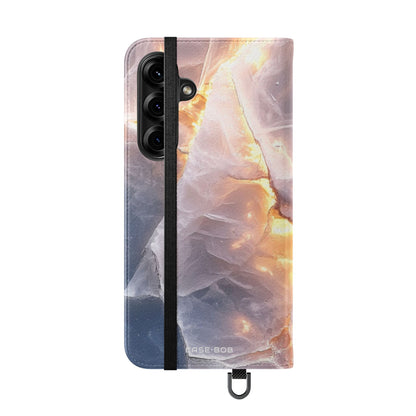 Crystal Veins Glow - Samsung S25+ Case - Portemonnee