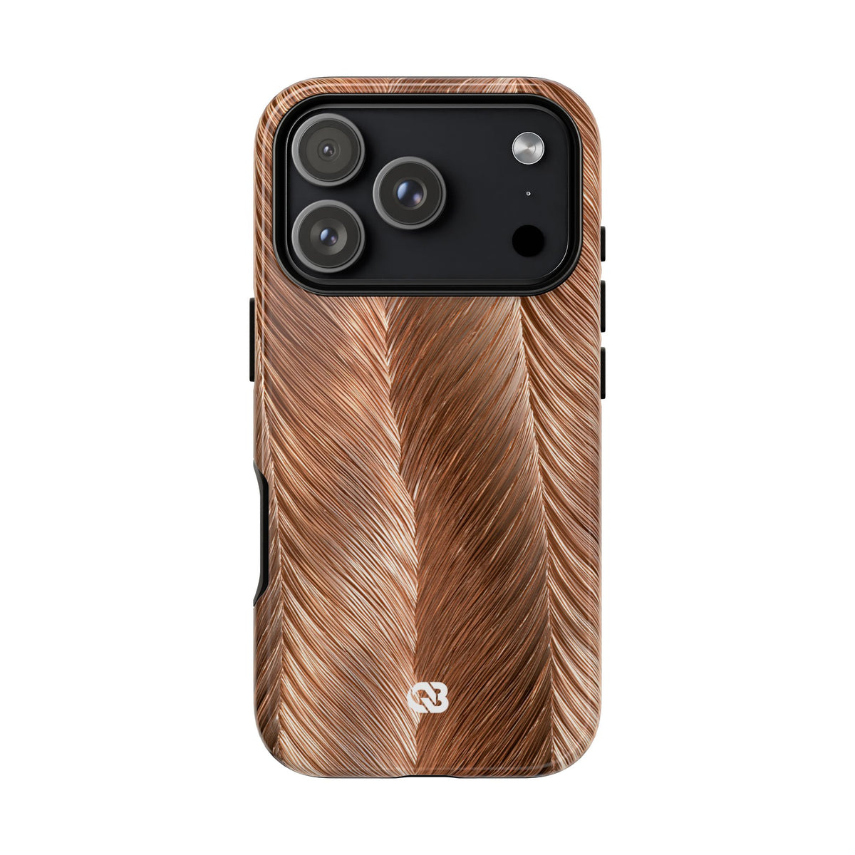Rose Gold Weave · Tough Phone Case for iPhone · Brown