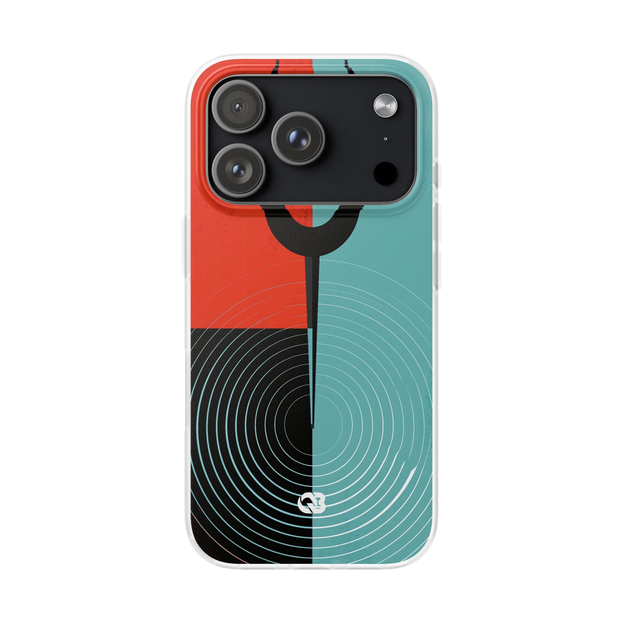 Teal Lite Phone Case for iPhone - Sonic Static Split