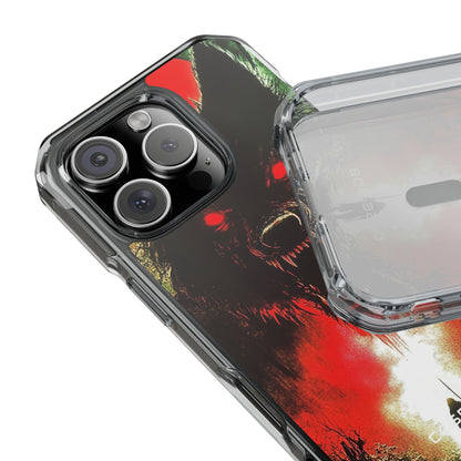 Crimson Wolf iPhone 16 Pro Cover - Impact