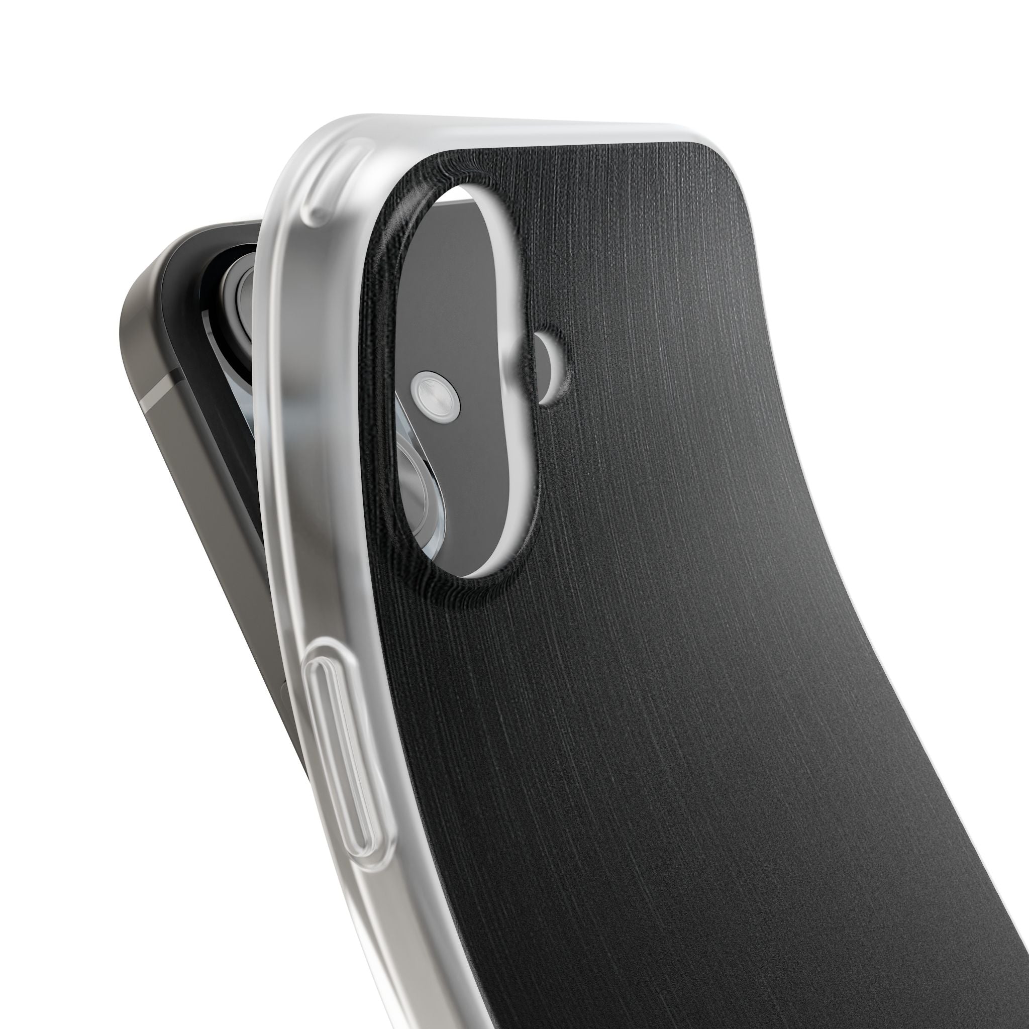 Black Lite Phone Case for iPhone - Brushed Obsidian Slate
