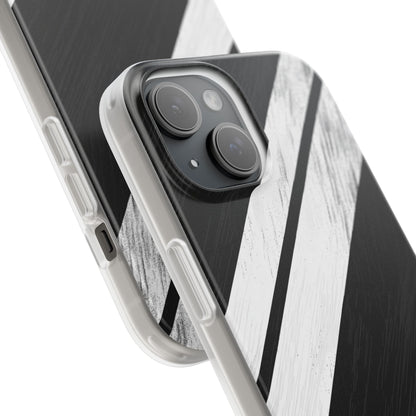 Verwassen Gestreepte Beweging iPhone 15 Cover - Soft