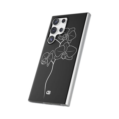 Black Lite Phone Case for Samsung - Noir Alabaster Orchid