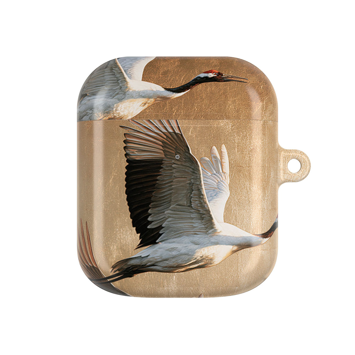Golden Crane Flight · Hard Case for AirPods & AirPods Pro · Gold