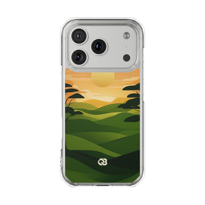 Verdant Horizon Sun · Impact Phone Case for iPhone · Magsafe