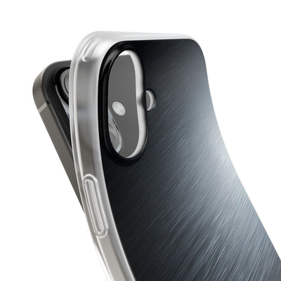 Brushed Obsidian Steel · Lite Phone Case for iPhone ·  Grey