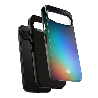 Black Tough Phone Case for Google Pixel - Electric Prism Grain