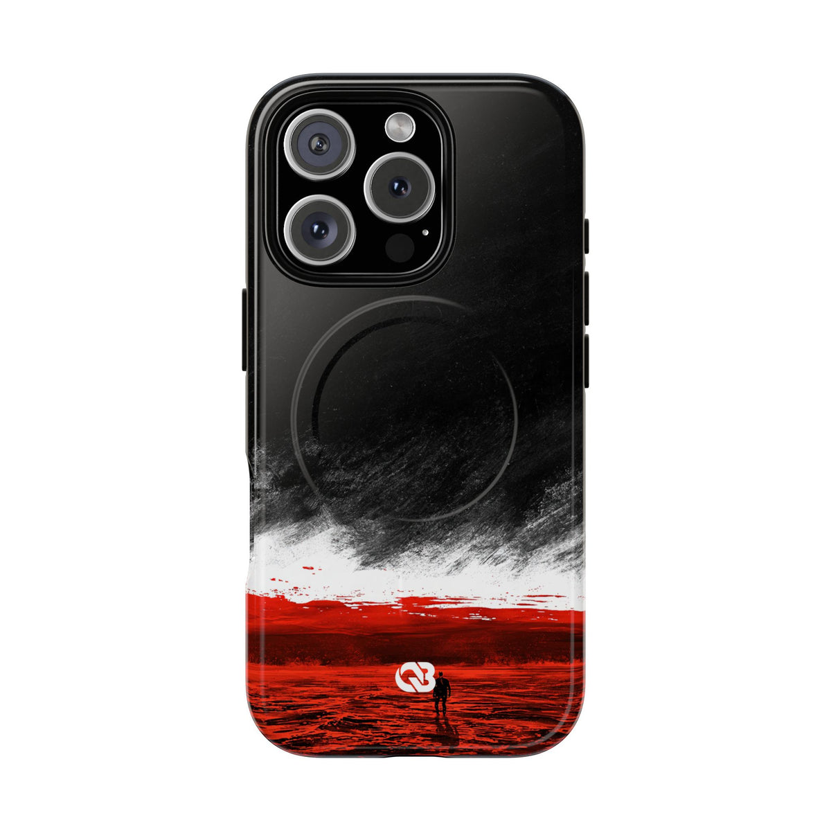 Crimson Void · Tough 2.0 Magnetic Phone Case for iPhone · Black